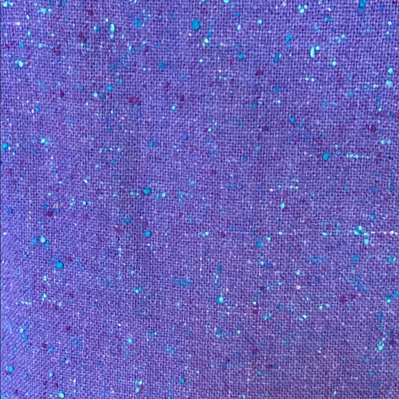 VNTG Bigio Collection Purple & Blue Tweed Knee-Length Pencil Dress Set for Work - Picture 5 of 10